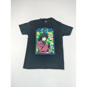 Demon Slayer Shirt Men Medium Black Japanese Anime Kimetsu No Yaiba Giyu Tomioka